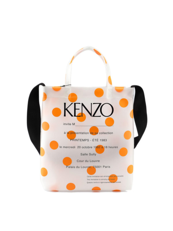 Kenzo transparent tote bag sale