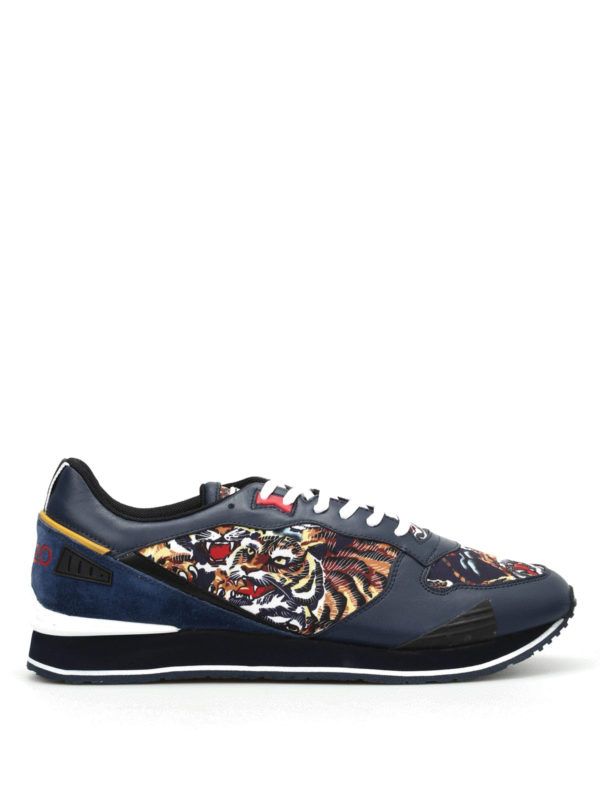 KENZO: Sneaker - Sneaker Flying Tiger - Blau