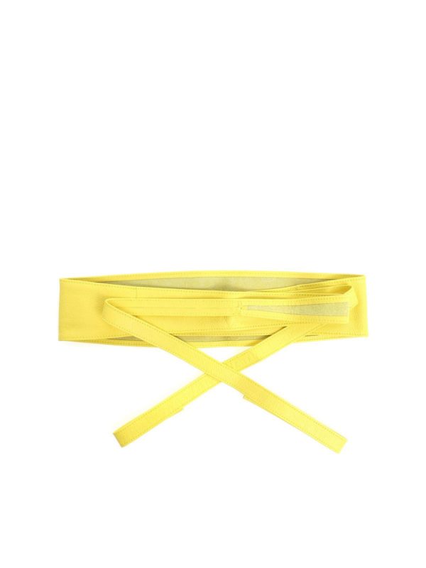 KI6? Who are you?: belts - Yellow leather belt