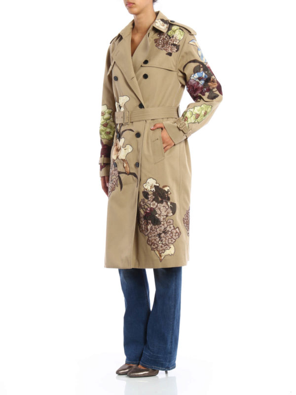 Valentino Garavani Kimono 1997 flower trench coat Valentino Garavani Kimono 1997 flower trench coat