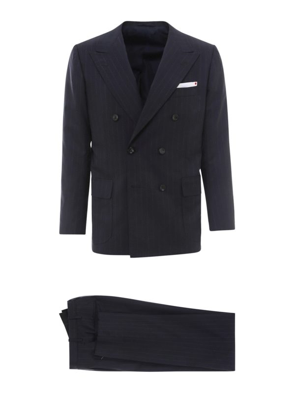 KITON: Vestidos de gala - Traje - De Rayas