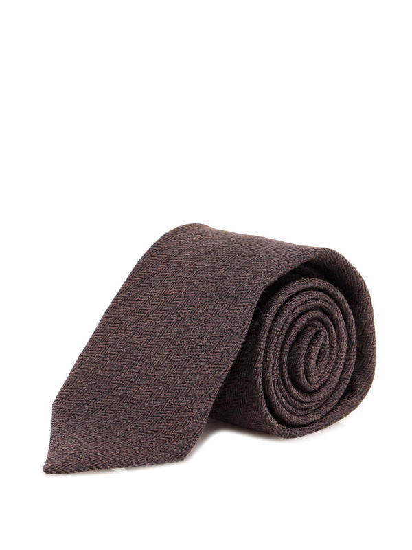 KITON: Corbatas y pajaritas online - Corbata - Marrón