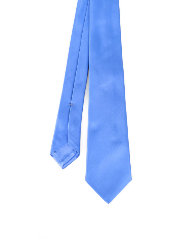 KITON: Corbatas y pajaritas - Corbata - Azul Claro
