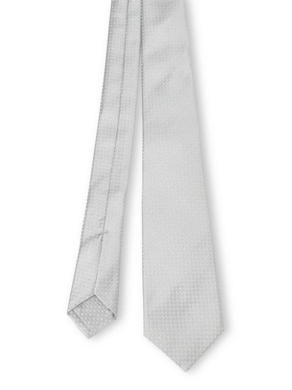 KITON: Corbatas y pajaritas - Corbata - Gris Claro