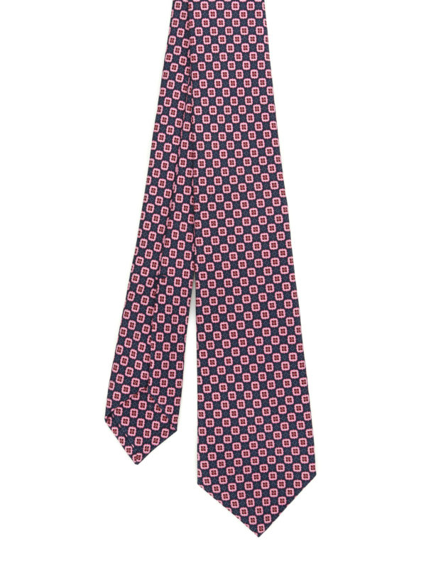 KITON: ties & bow ties - Printed silk tie