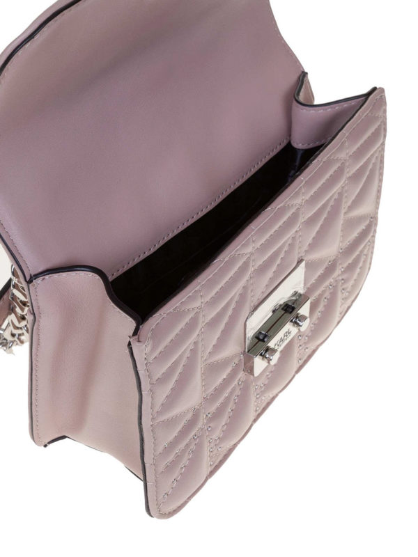 K/Kuilted studded crossbody shop online: KARL LAGERFELD