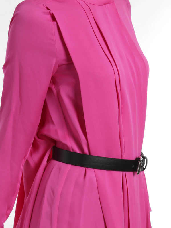 knee length dresses shop online Silk shirt dress