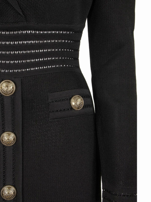 Knitted blazer style dress shop online: Balmain