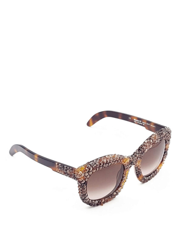 KUBORAUM: sunglasses - Mask B2 burnt technique sunglasses