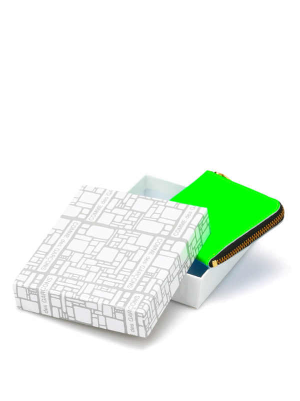 L-zip Super Fluo wallet shop online: COMME DES GARCONS