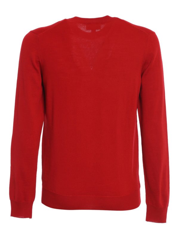 LACOSTE: Strickpullover mit Rundhalsausschnitt online - Rundhalspullover - Rot
