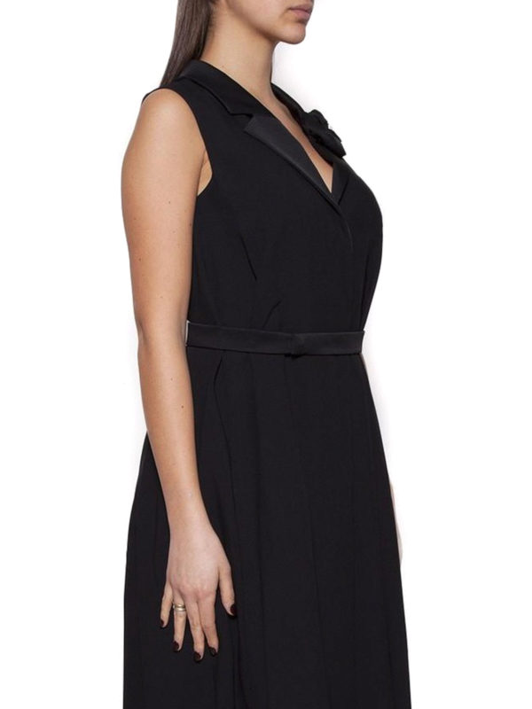 LANVIN buy online Abito con revers e fiore in raso