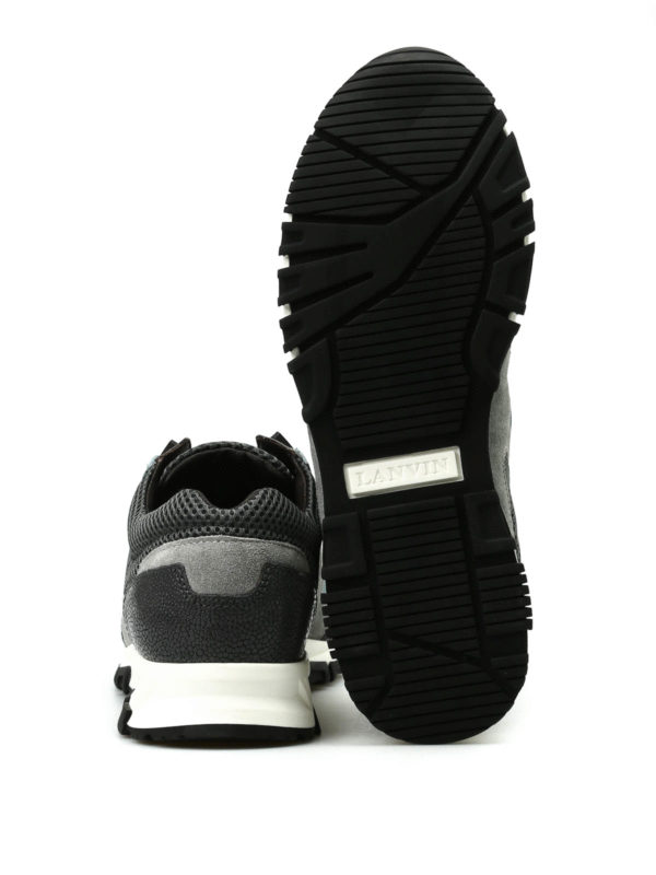 LANVIN buy online Suede and leather running  sneakers