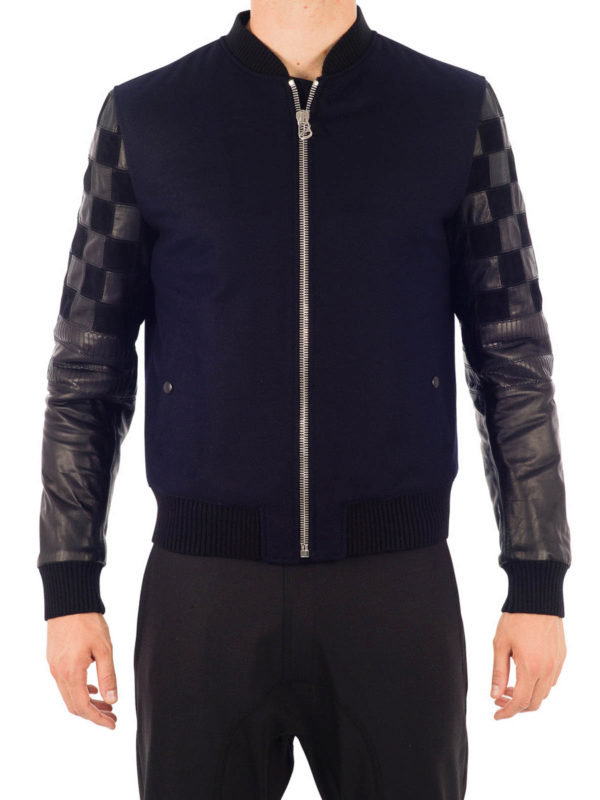 LANVIN: bombers online - Chessboard patterned bomber jacket