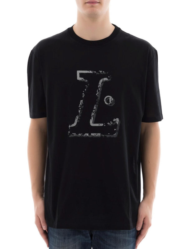 LANVIN: t-shirts online - L black T-shirt