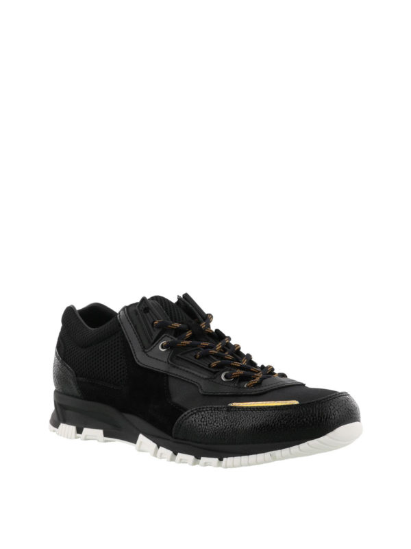 LANVIN: trainers online - Black mesh cross-trainers