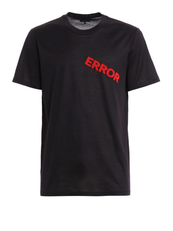 LANVIN: t-shirts - Error embroidered T-shirt