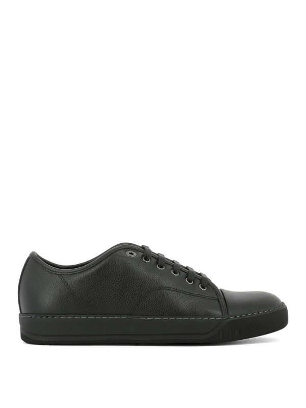 LANVIN: trainers - Toe cap leather sneakers