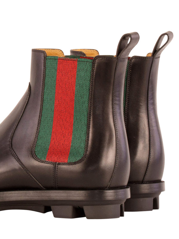 Leather ankle boots shop online: GUCCI