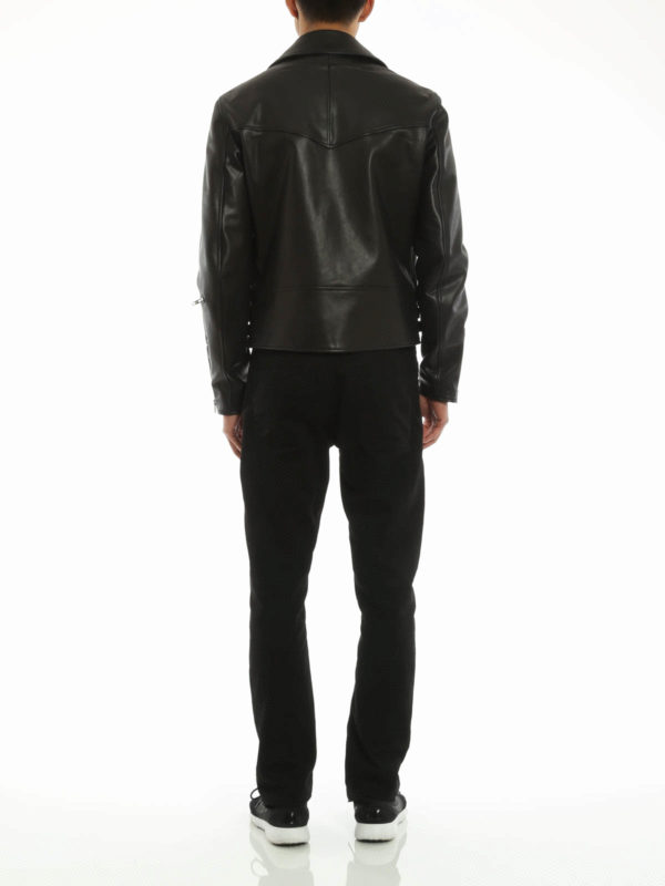 Leather biker jacket shop online: GIVENCHY