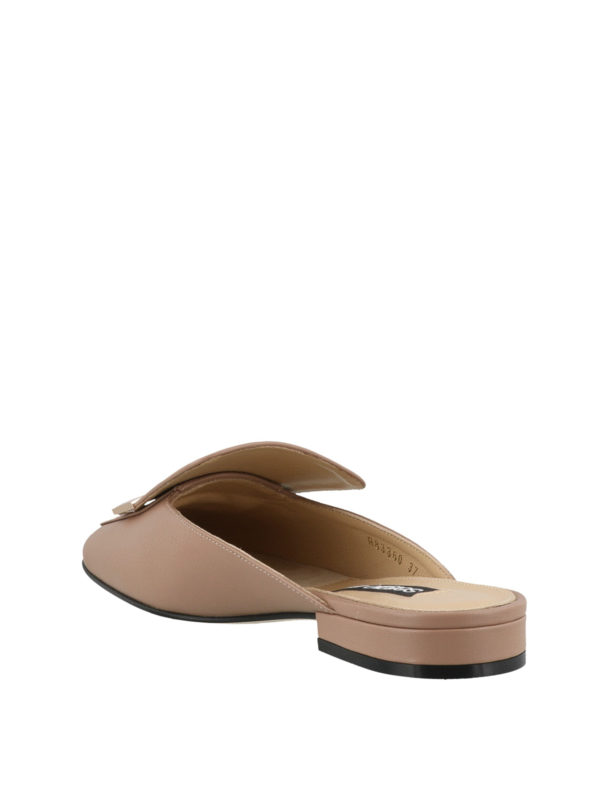 Leather flat mules shop online: SERGIO ROSSI