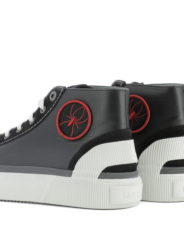 Leather high-top sneakers shop online: LANVIN