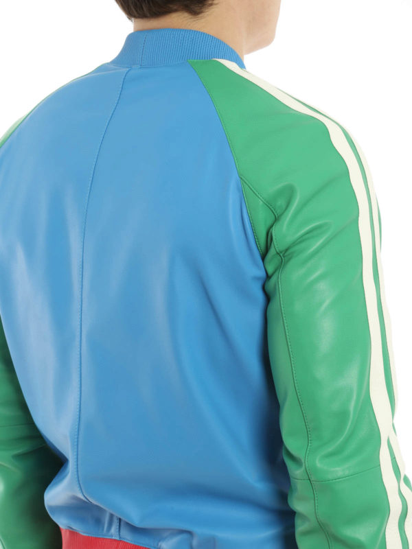 leather jacket shop online Colourful bomber jacket