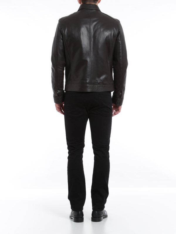Leather jacket shop online: CORNELIANI