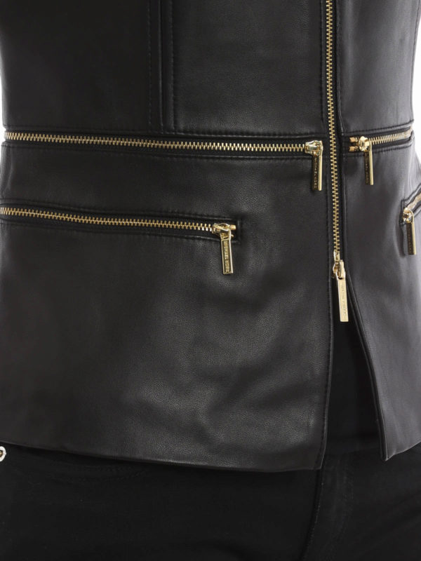 leather jacket shop online Multi zip leather jacket