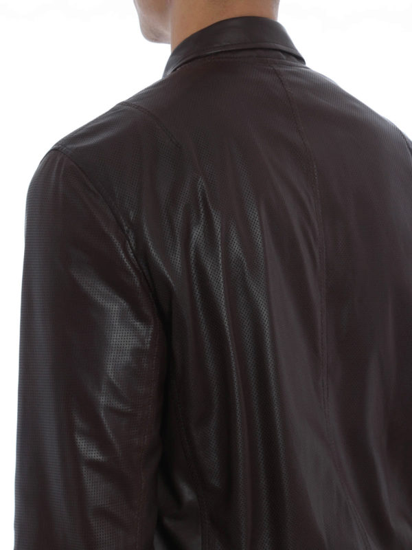 レザージャケット shop online レザーコート メンズ - ブラウン