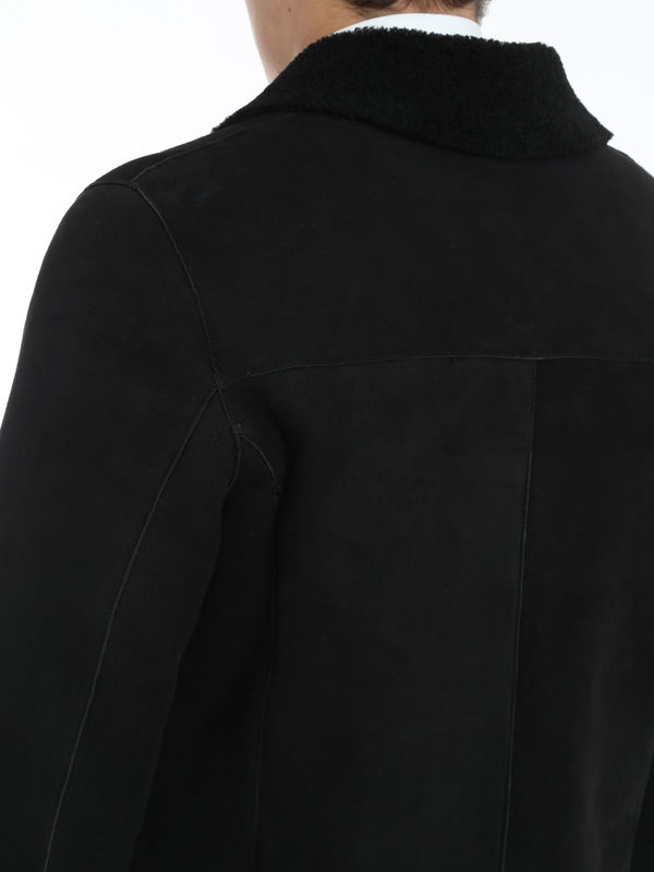 leather jacket shop online Shearling jacket