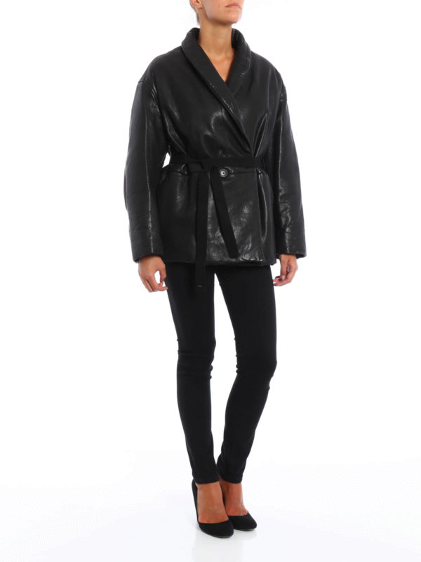 Blouson En Cuir Noir Pour Femme shop online: Isabel Marant Etoile