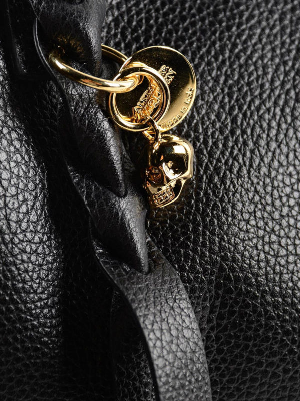 Leather shopper tote bag shop online: ALEXANDER MCQUEEN