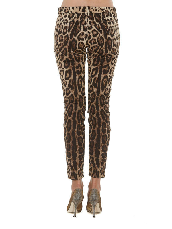 カジュアルパンツ - アニマル柄 shop online: DOLCE & GABBANA