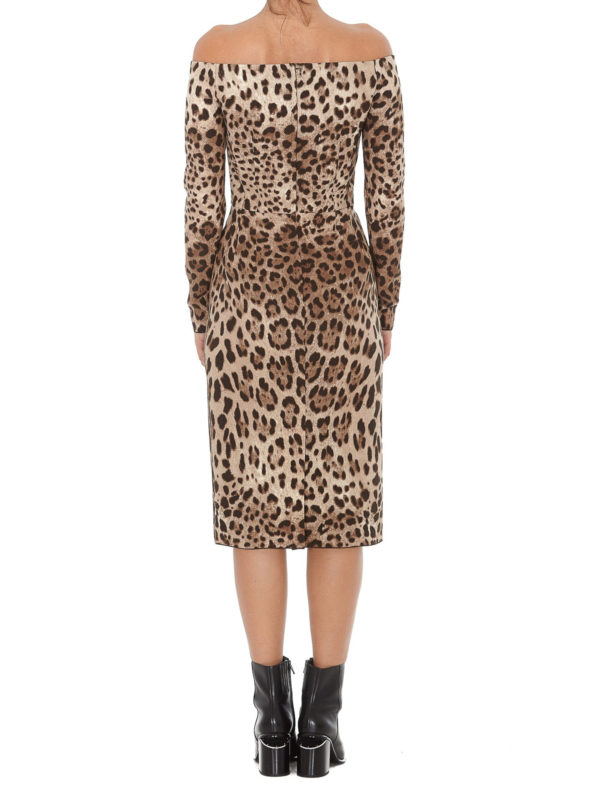 Knielanges Kleid - Gemustert shop online: DOLCE & GABBANA