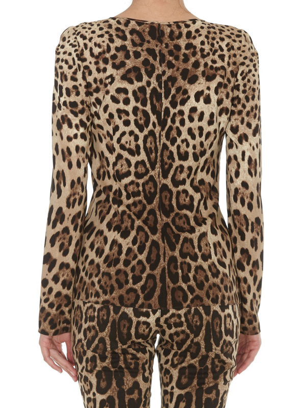 ブラウス - アニマル柄 shop online: DOLCE & GABBANA