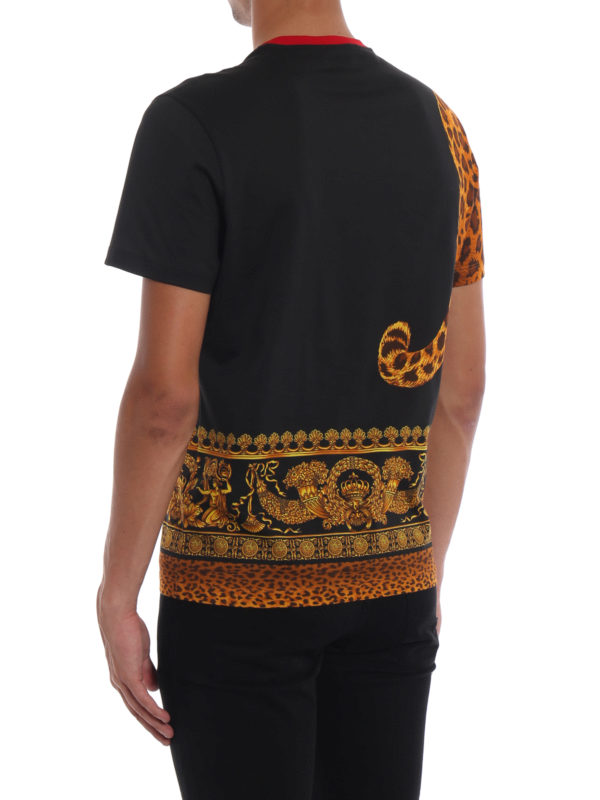 T-Shirt - Leopard Animalier shop online: VERSACE