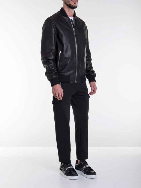 LES HOMMES: leather jacket online - Leather jacket