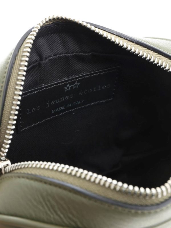 Les Jeunes Etoiles buy online Green leather waistbag