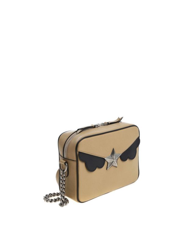 Les Jeunes Etoiles: cross body bags online - "Camera" beige shoulder bag