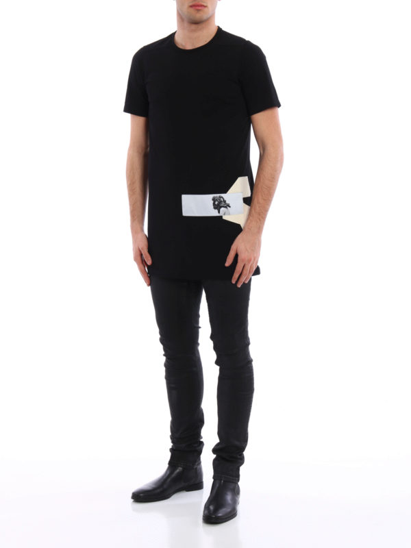 Level patch long T-shirt shop online: RICK OWENS HUN