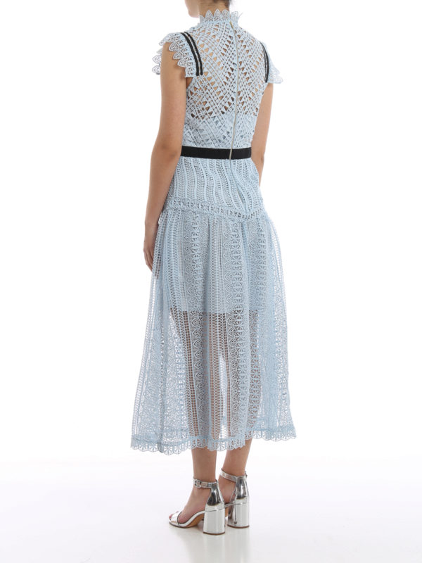 Maxikleid - Blau shop online: Self Portrait