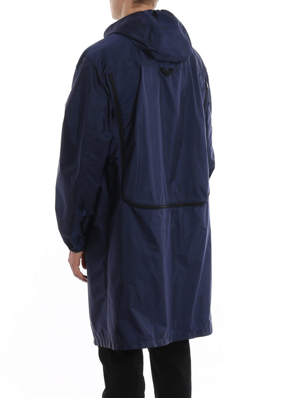 Light nylon raincoat shop online: PRADA