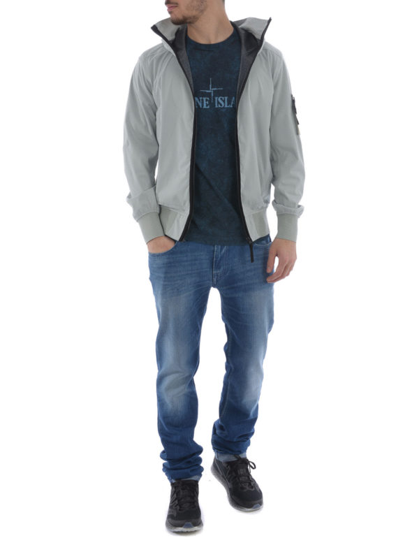 Light Soft Shell Check Grid shop online: STONE ISLAND