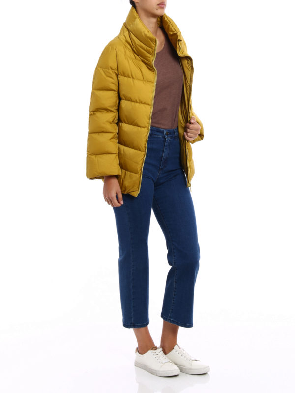 Lightweight yellow puffer jacket shop online: HERNO