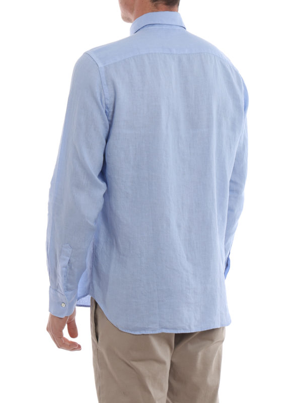 Linen shirt with patch pocket shop online: ASPESI