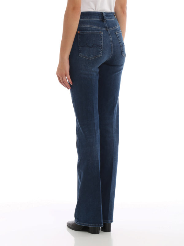 Lisha high rise flared jeans shop online: 7 FOR ALL MANKIND
