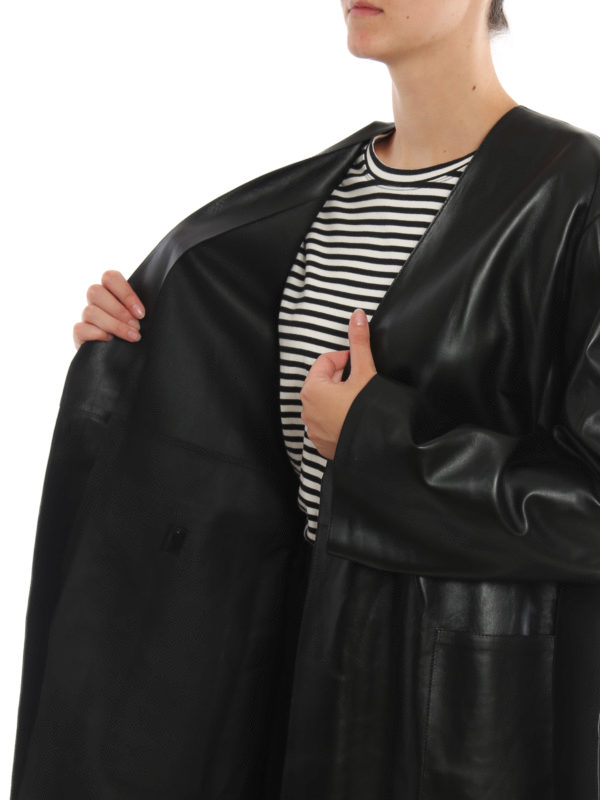 LOEWE buy online Ledermantel - Schwarz
