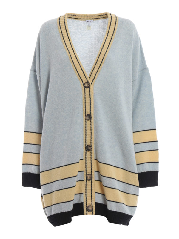 LOEWE: Cardigans - Cardigan - Hellblau