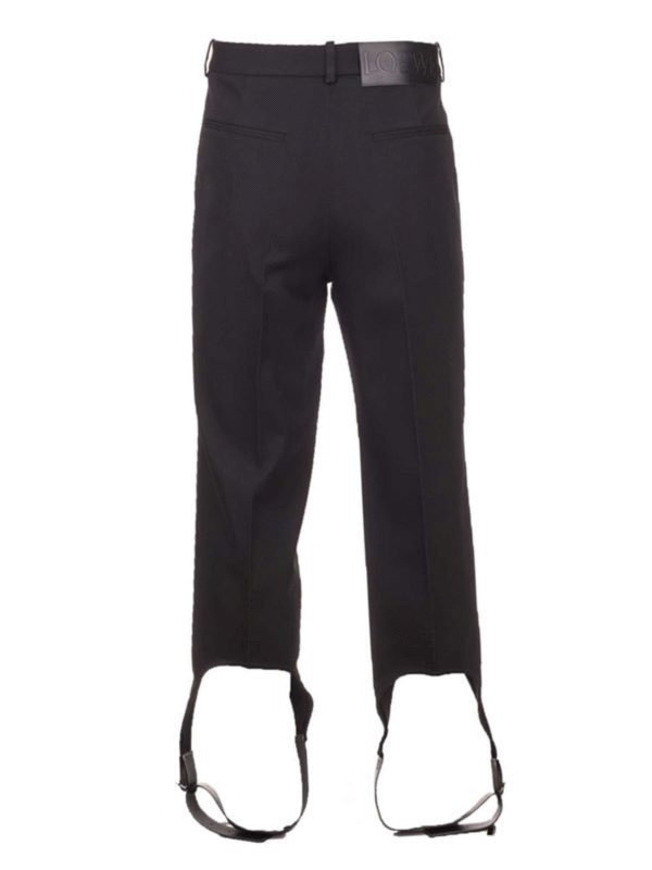 LOEWE: casual trousers online - Straps pants in black